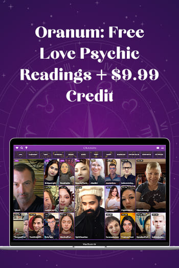 Oranum Free Love Psychic Readings + 9.99 Credit