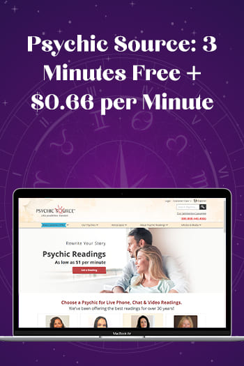 Psychic Source 3 Minutes Free + 0.66 per Minute